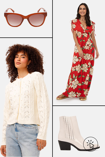 Vestido de verão com detalhes em laise