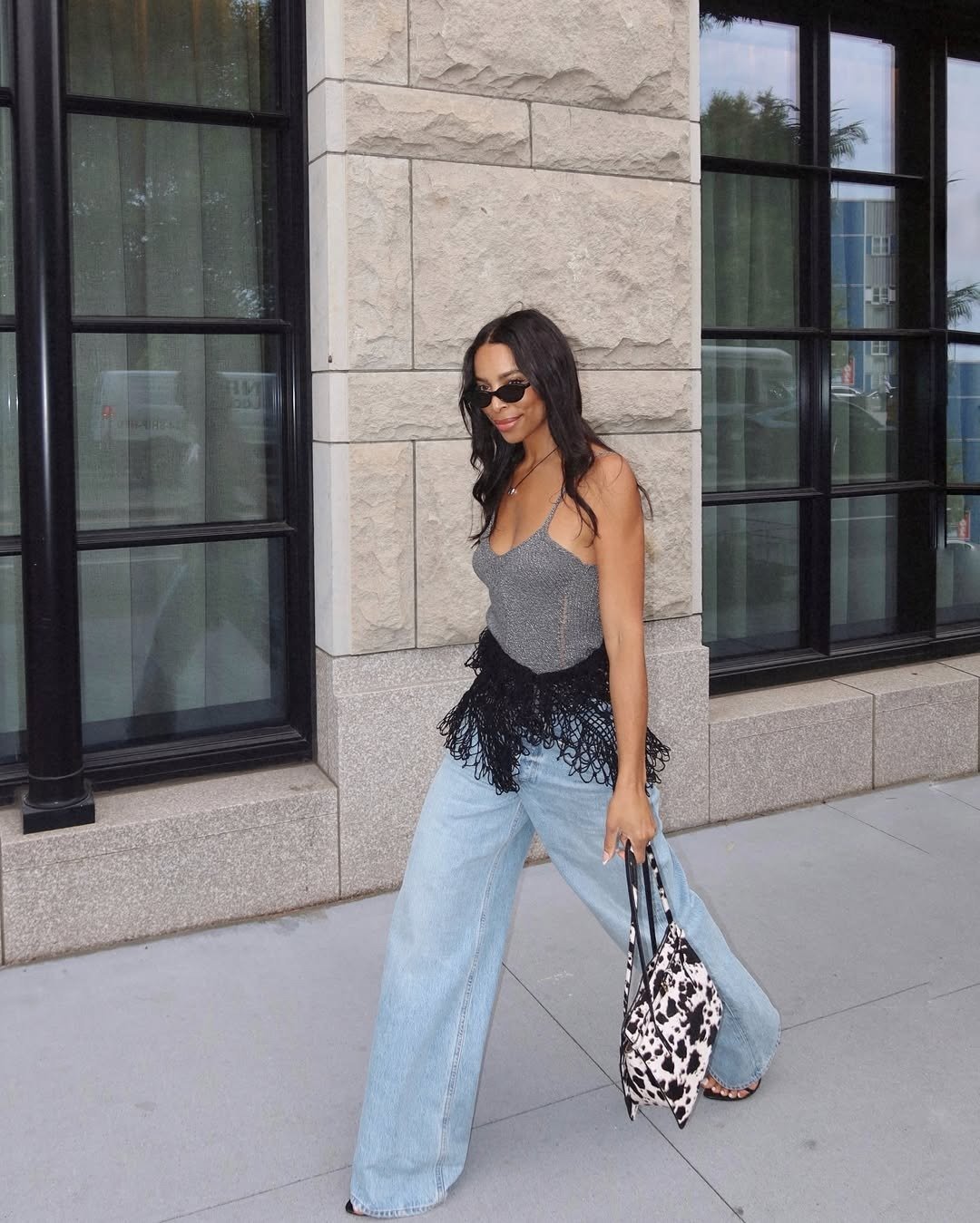 inspiração looks calça wide leg para verão