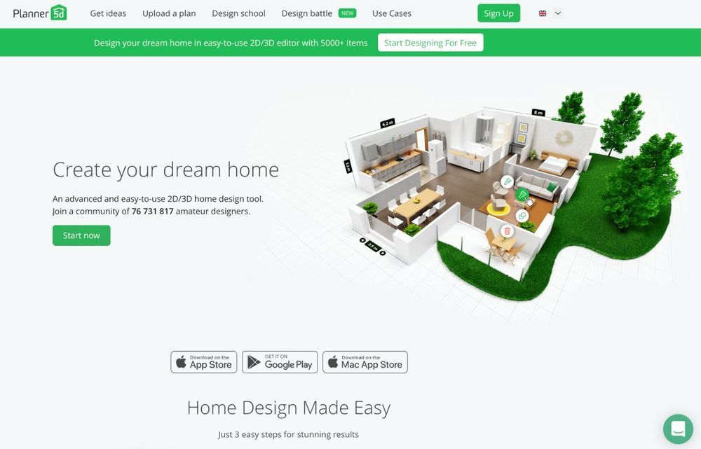aplicativo para projetar casa 3d grátis