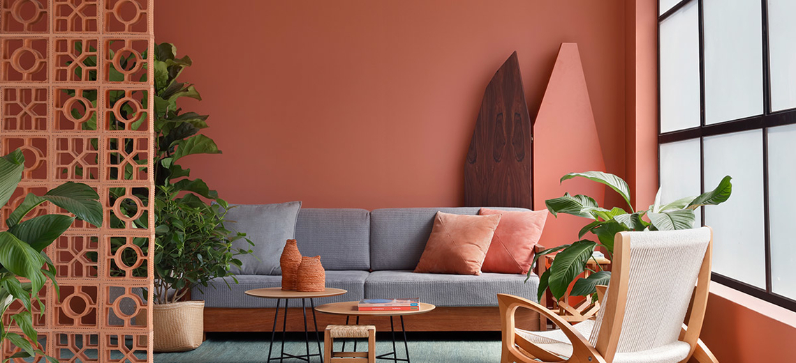 paleta de cores para sala colorida
