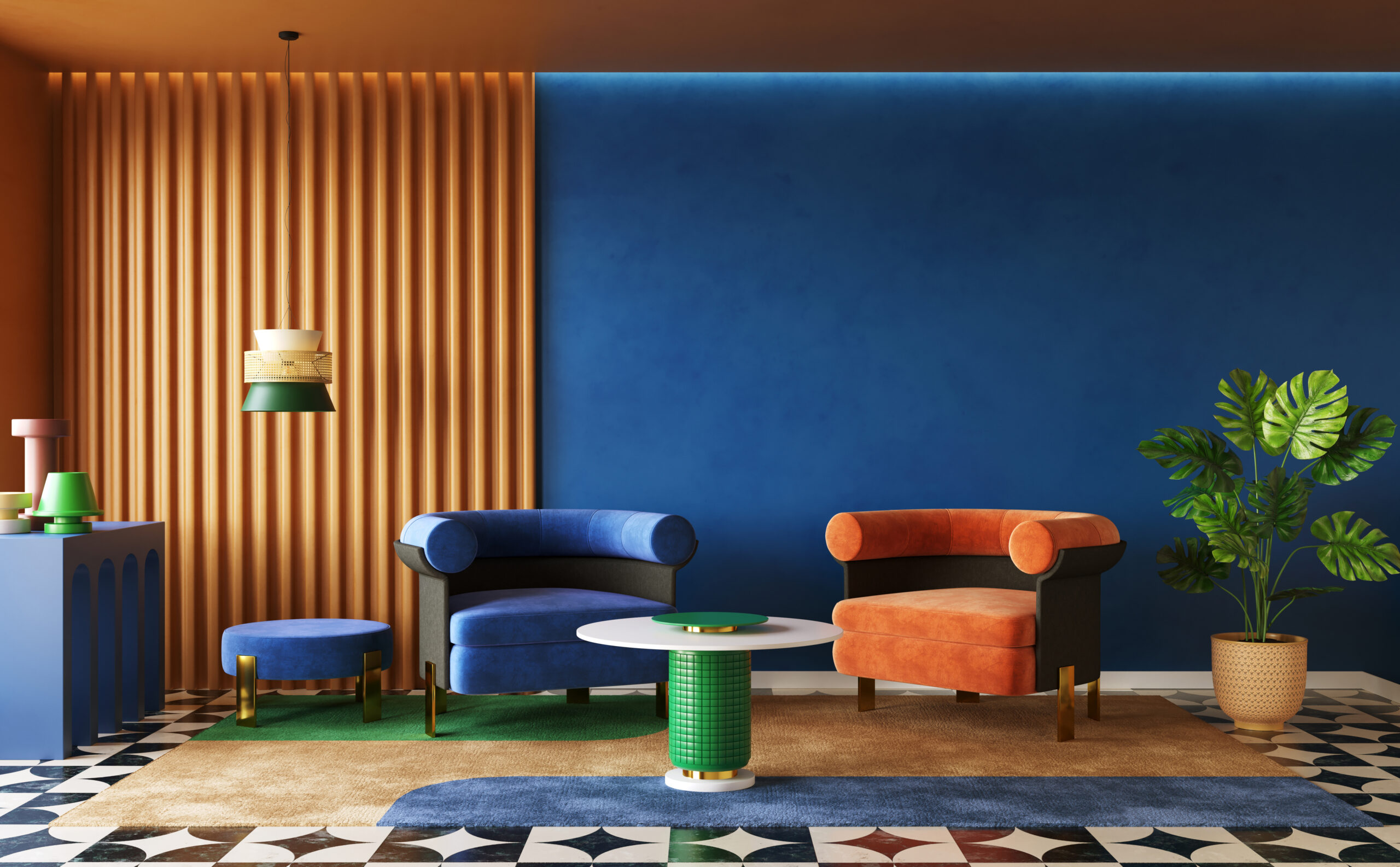 estilos de decoração colorida
