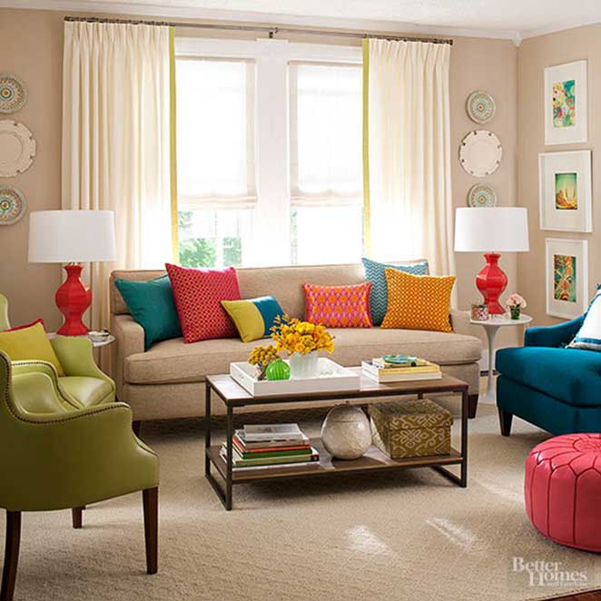 móveis coloridos para casa