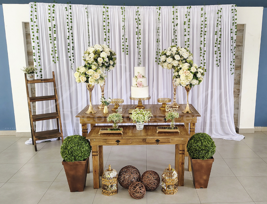 mini wedding rústico decoração