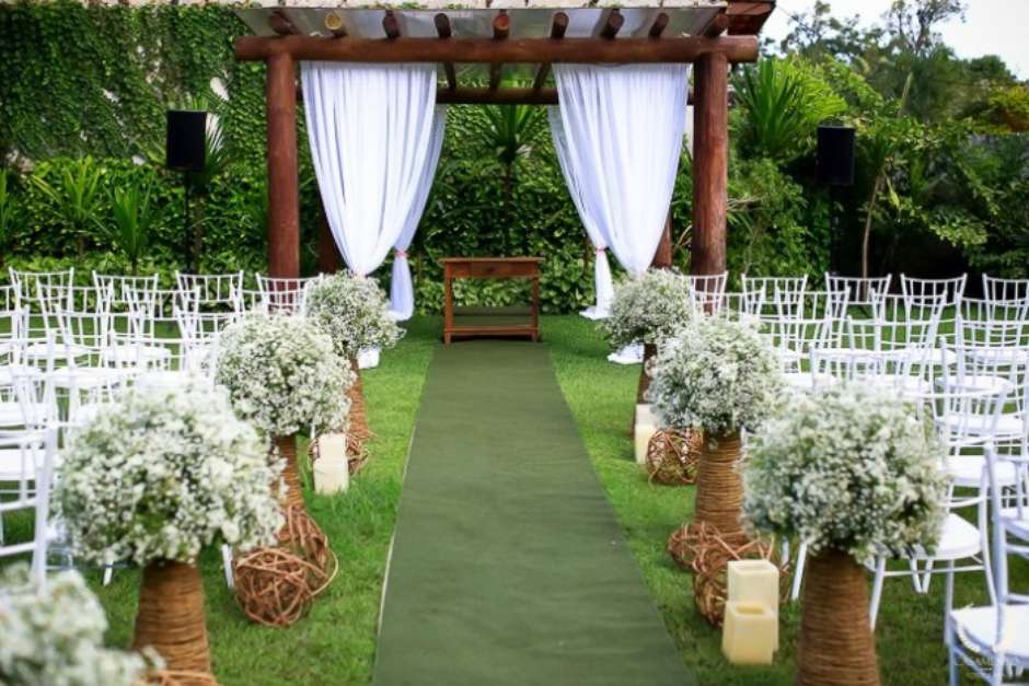pallet decoração casamento rústico