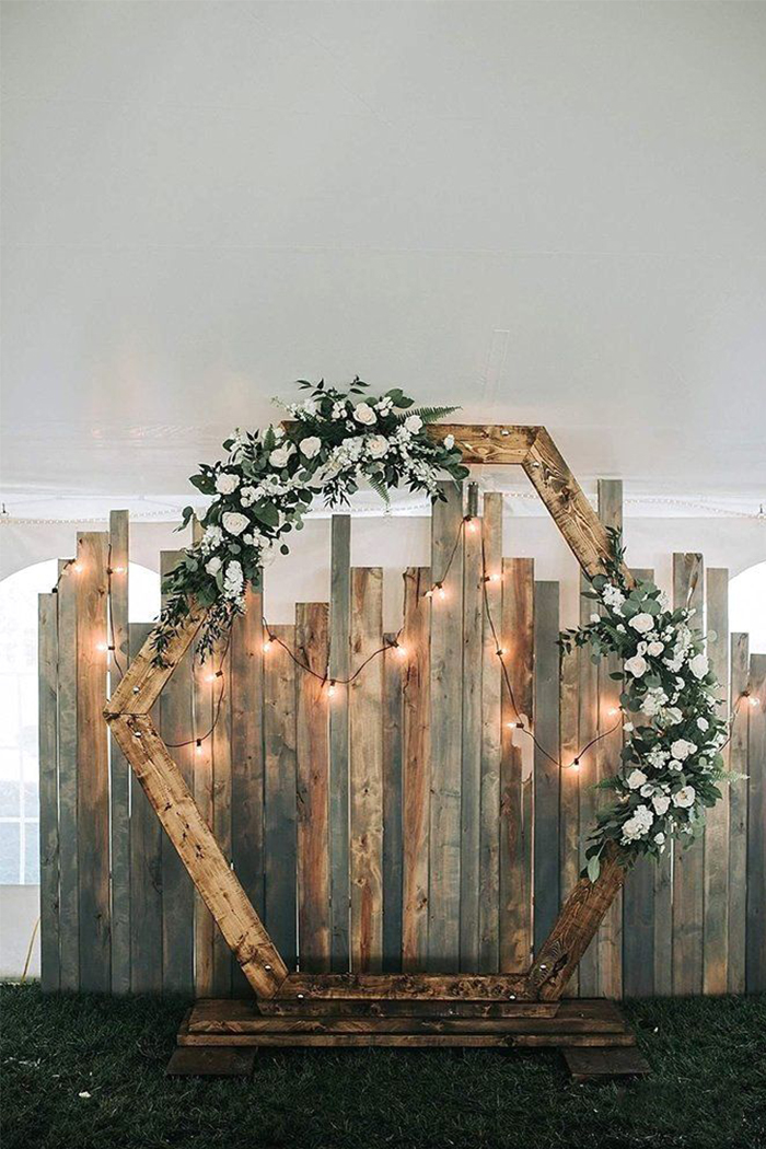 flores e folhagens casamento rústico
