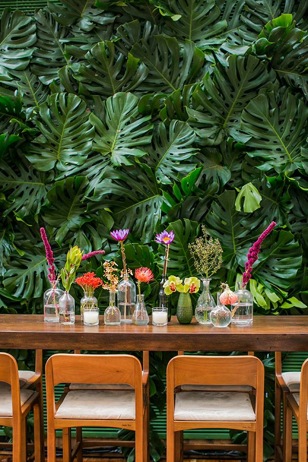 decoração minimalista com plantas