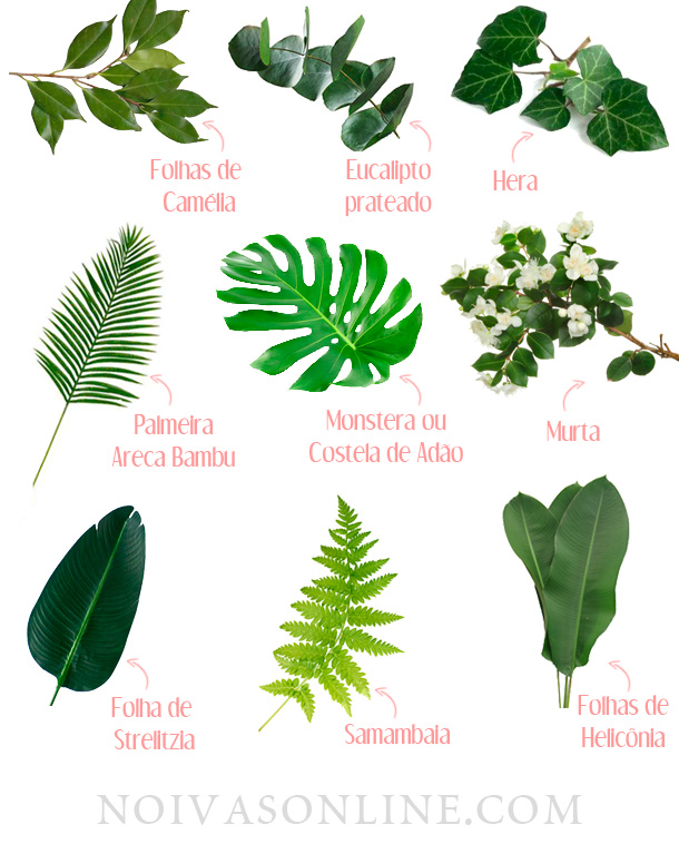 decoração rústica com folhagens