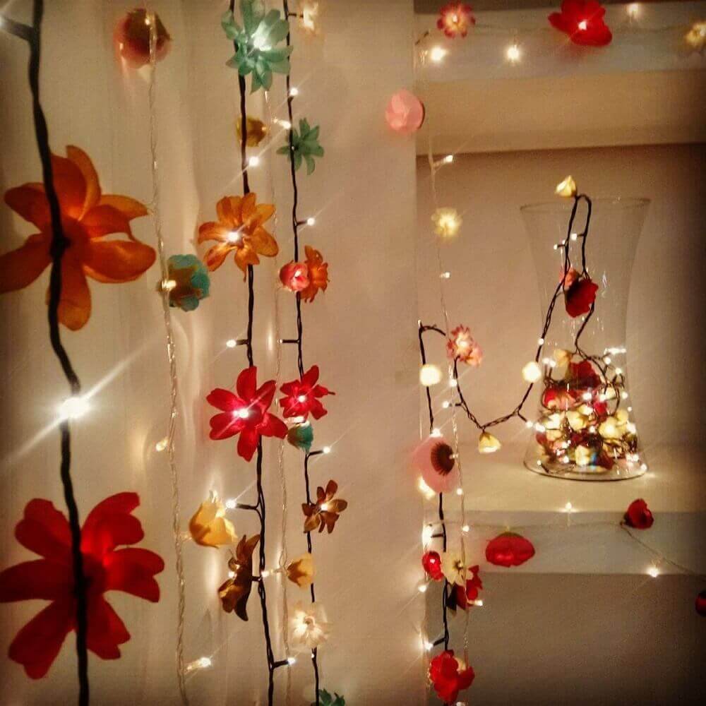 decoração com luzes LED
