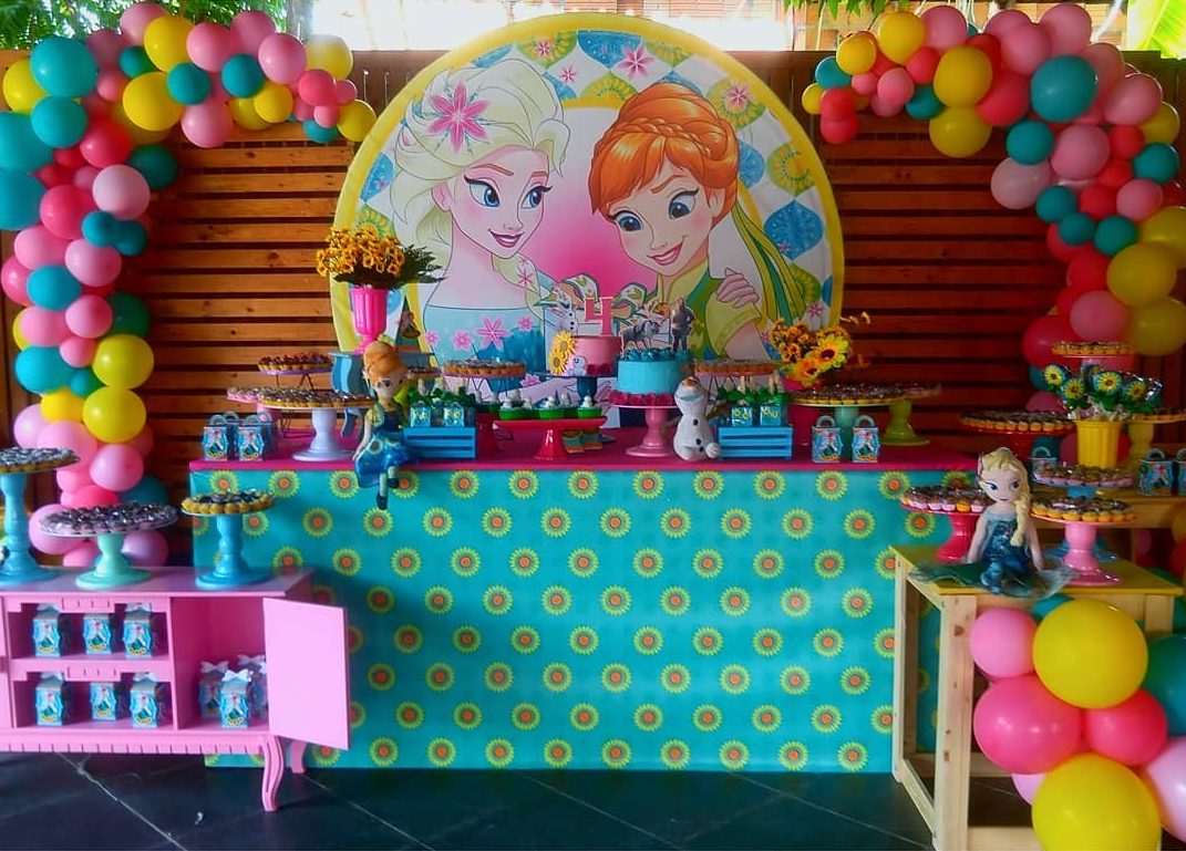 ideias de festa frozen barata