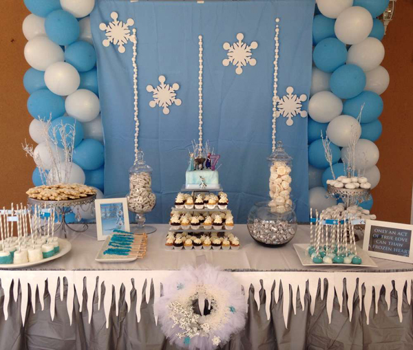 decoração frozen festa infantil