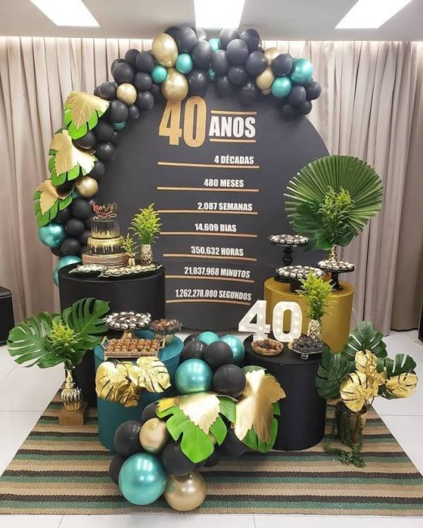 ideias decoração aniversário homem 30 anos