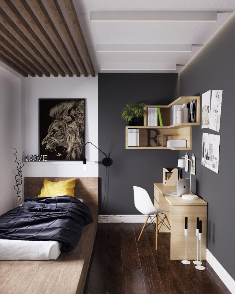 decoração quarto solteiro pequeno