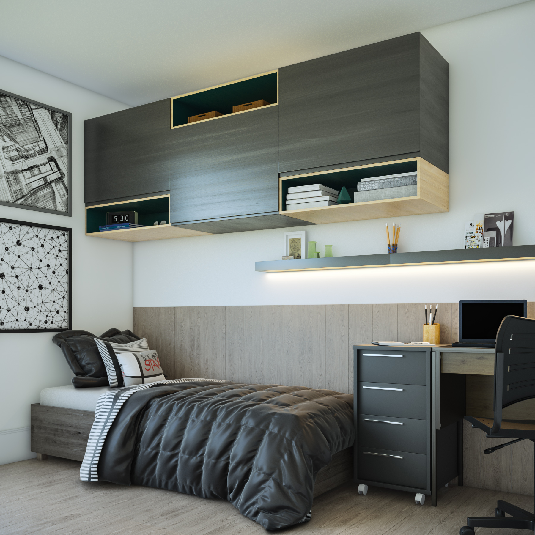 cores para quarto de solteiro