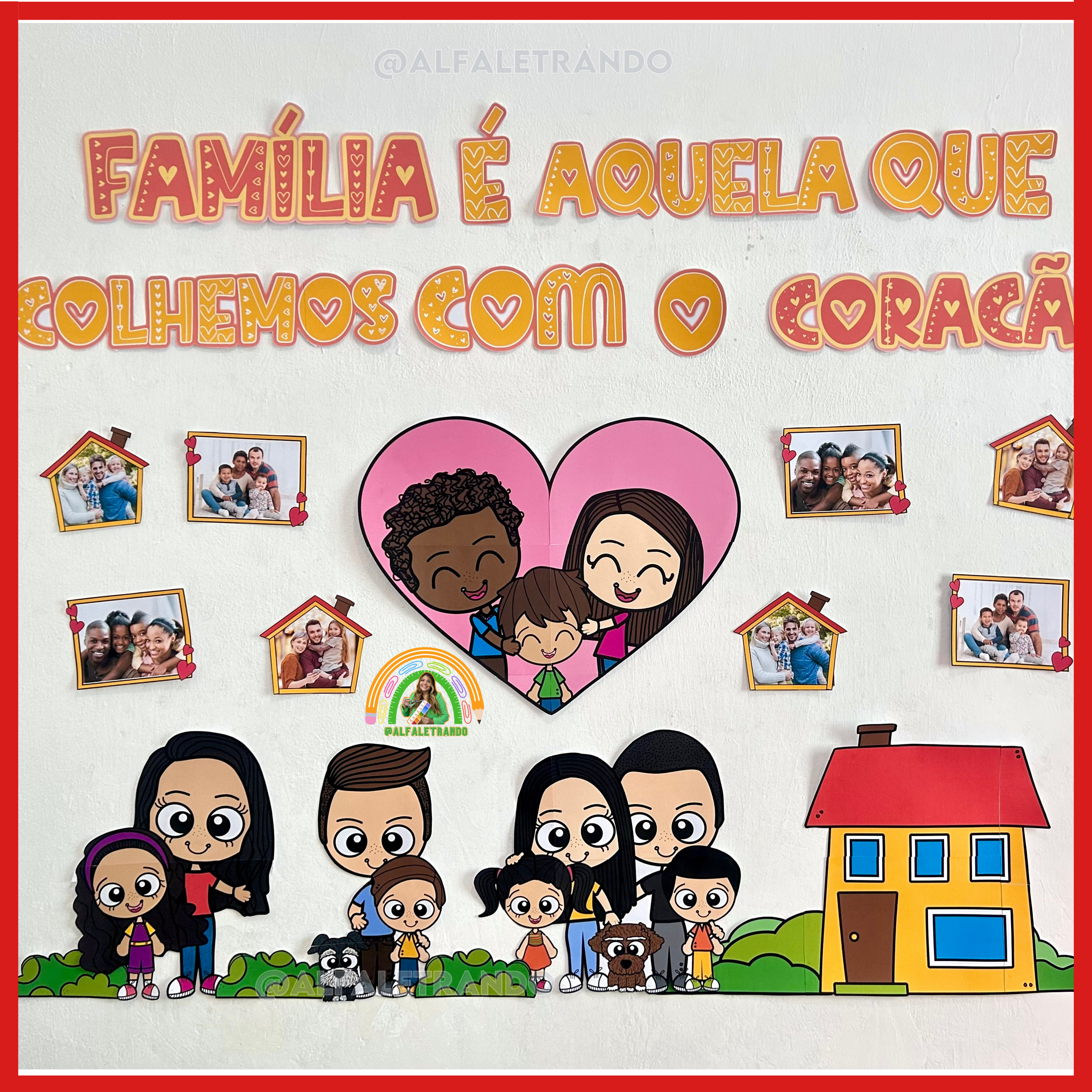 decoração dia da família criativa