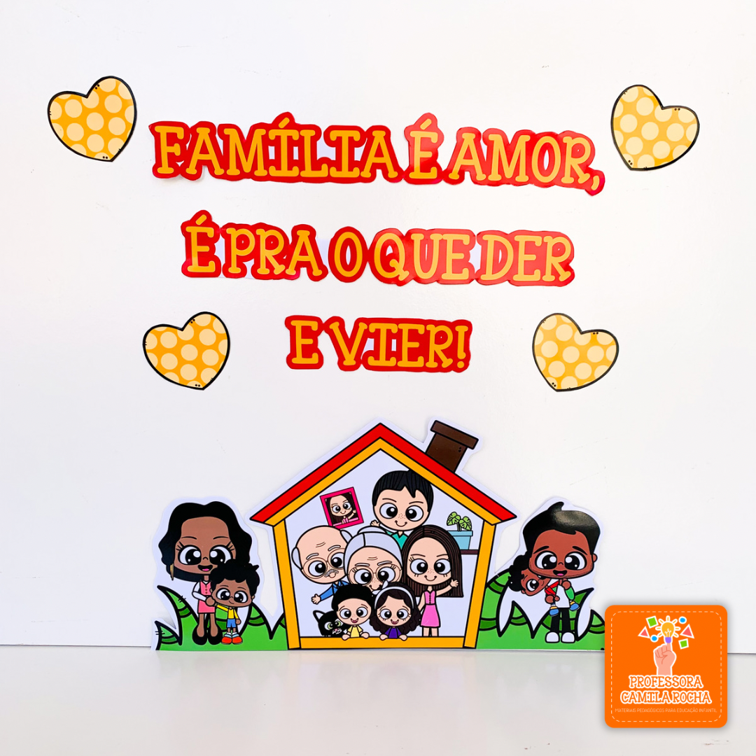 decoração dia da família criativa