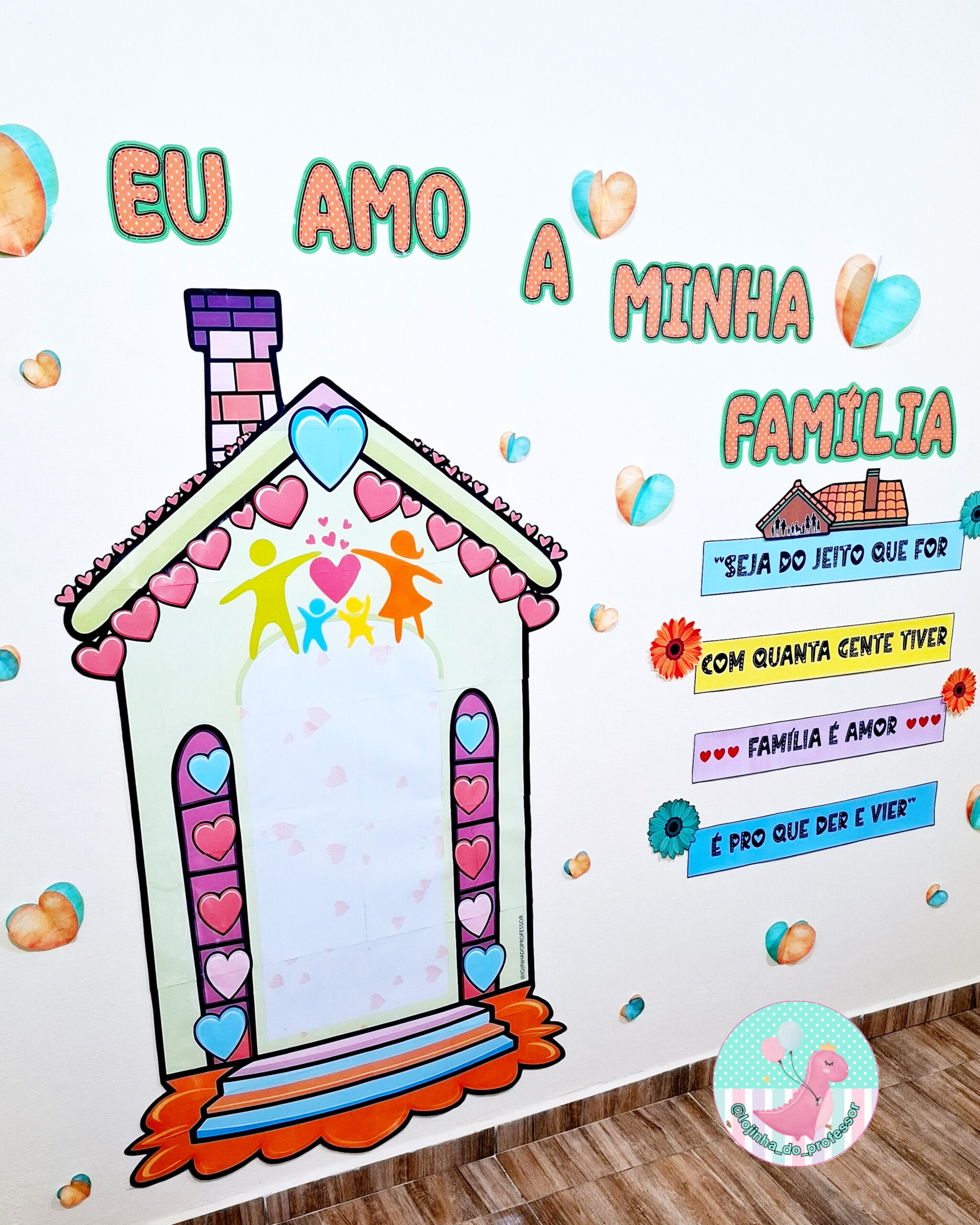 decoração dia da família escola