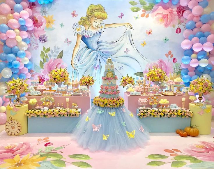 decoração festa 1 ano menina simples