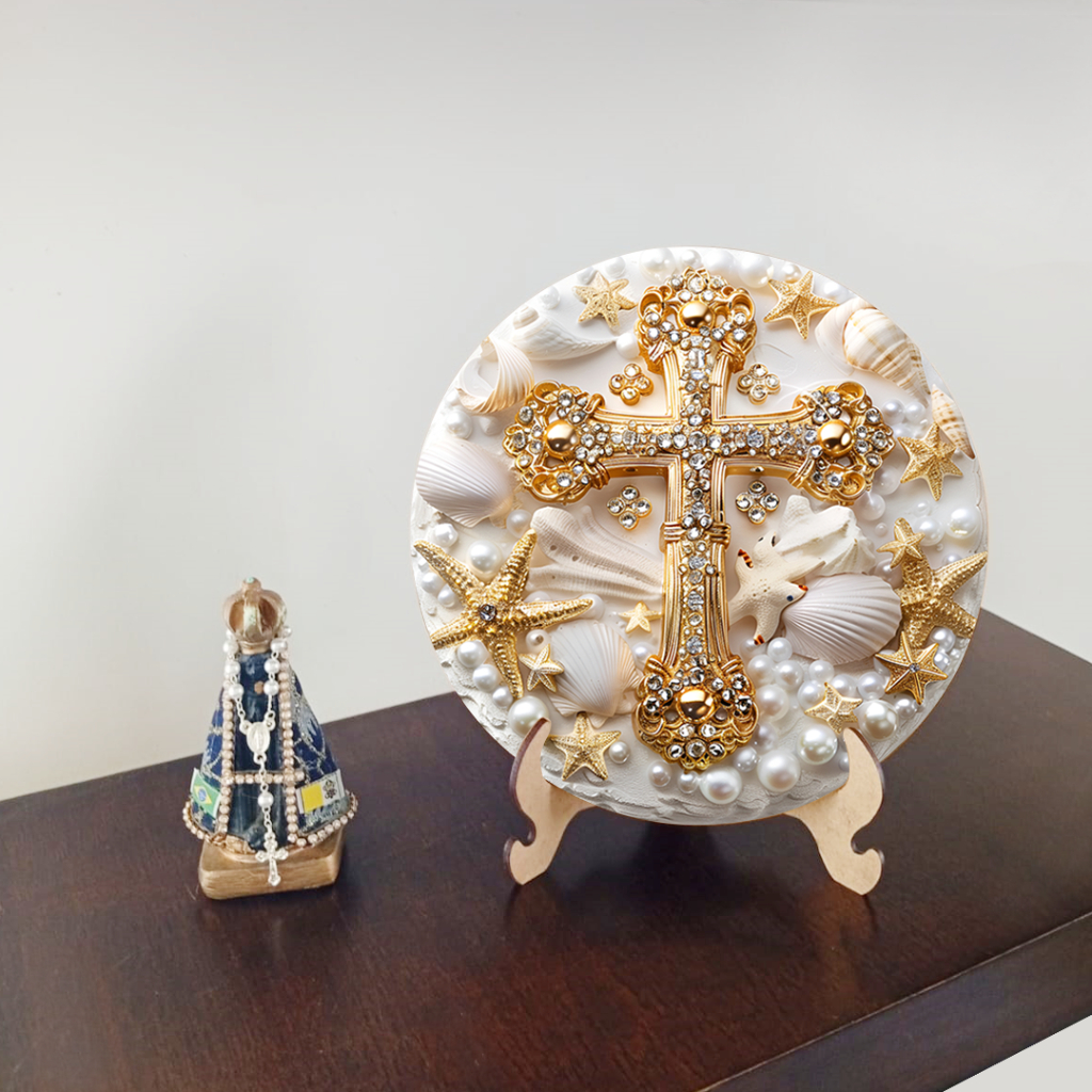decoração de sala de estar religiosa