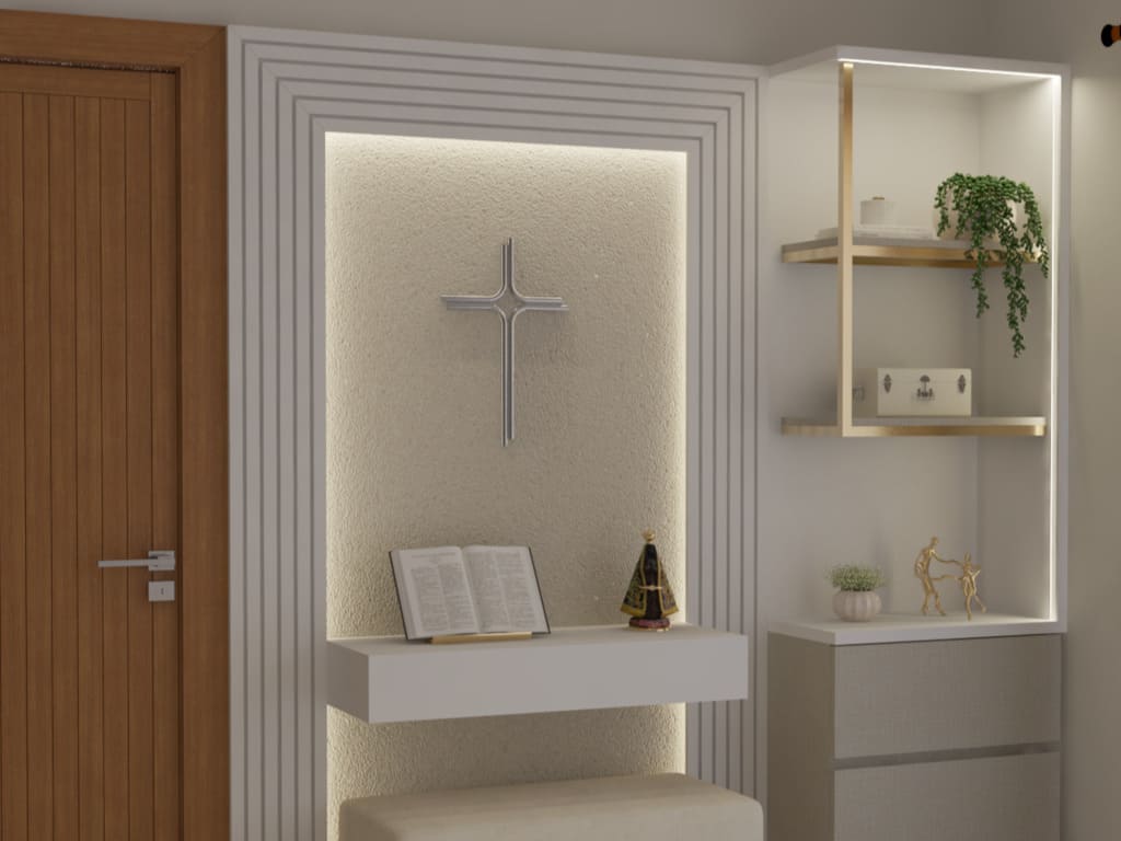 decoração de quarto com tema religioso
