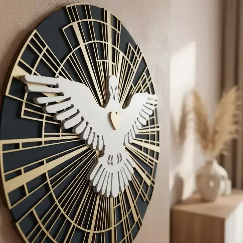 decoração com símbolos religiosos