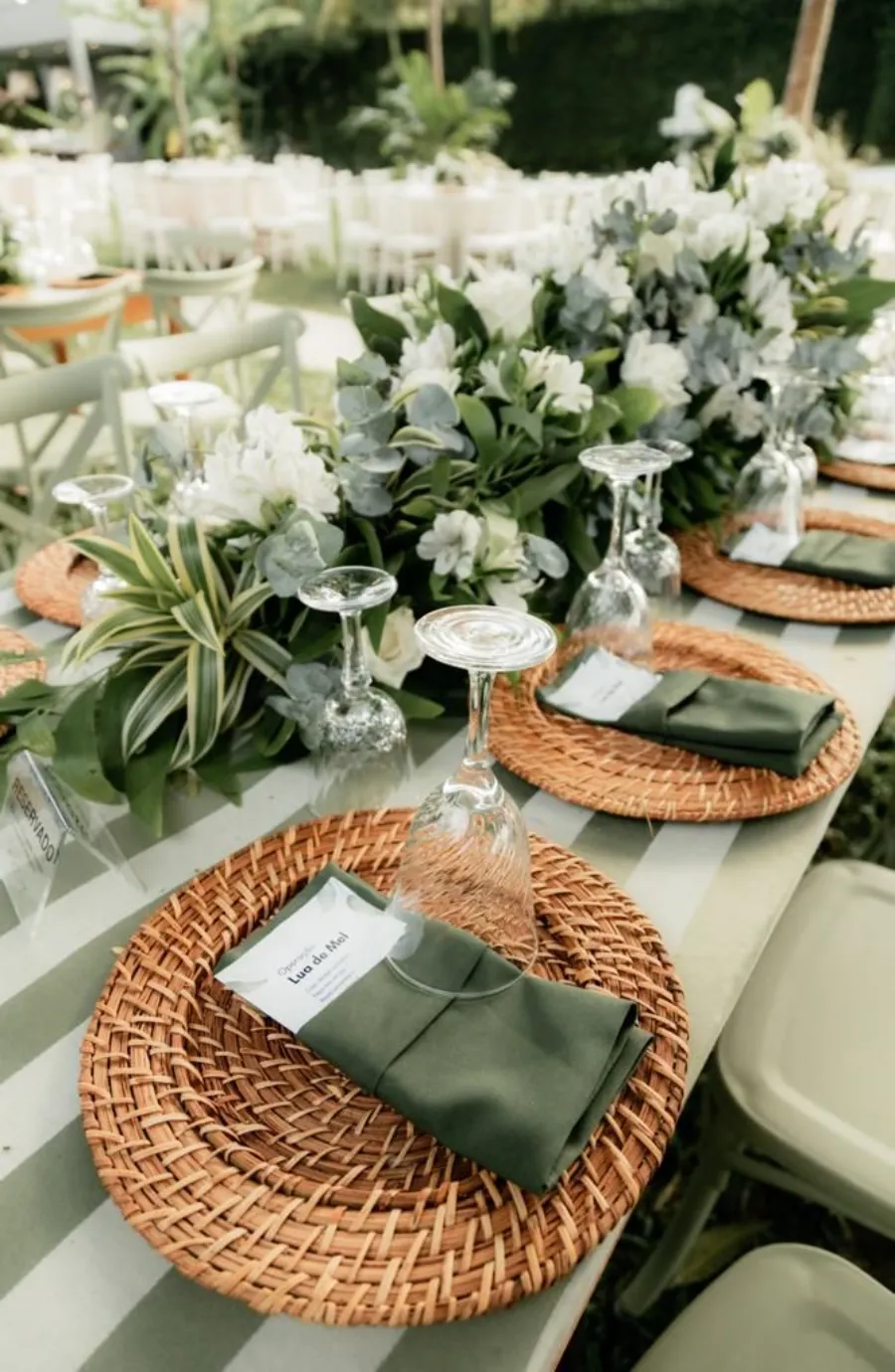 decoração casamento verde