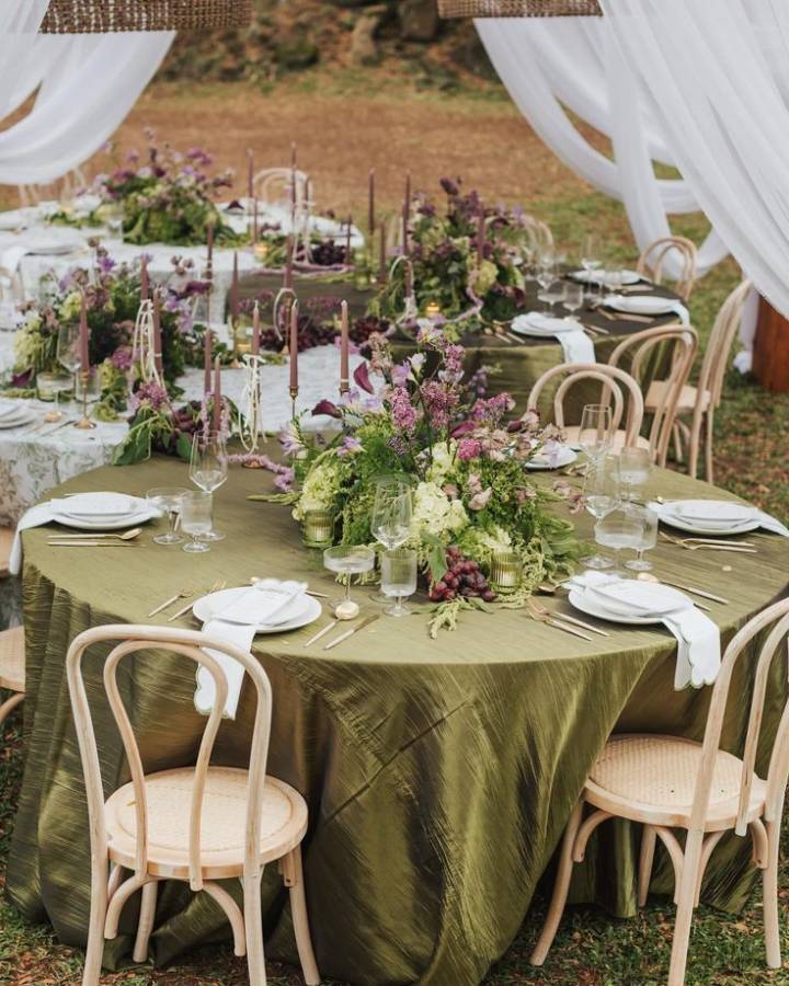 paleta de cores casamento verde oliva