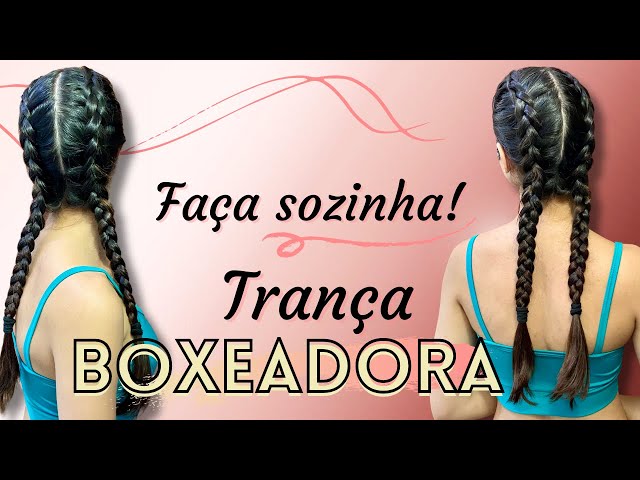 trança boxeadora com coque