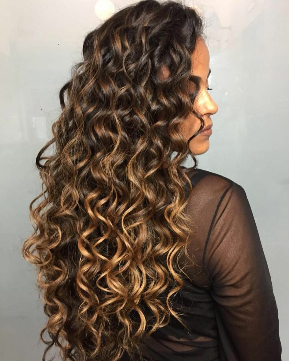 cabelo mel iluminado