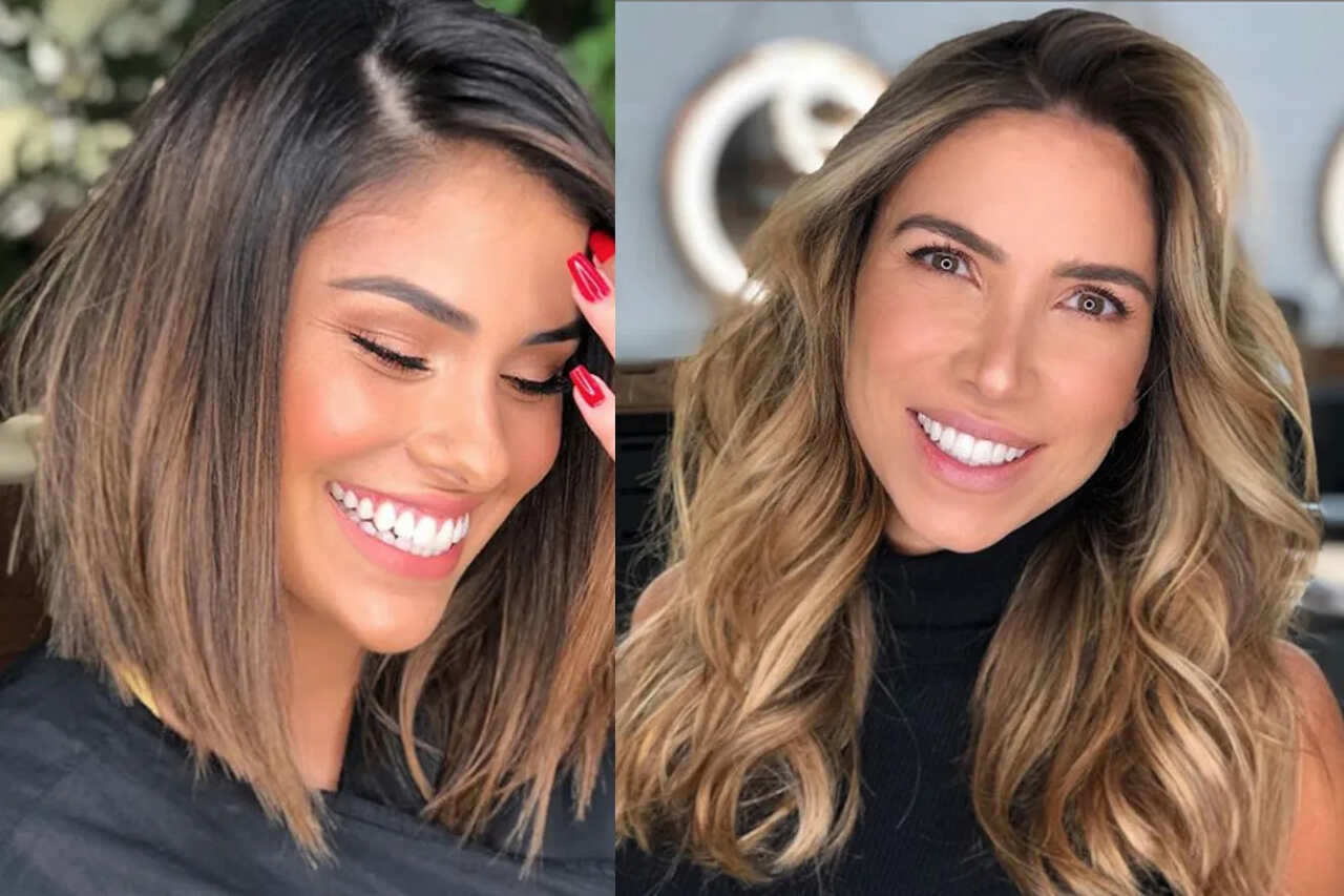 tendência cabelo morena iluminada