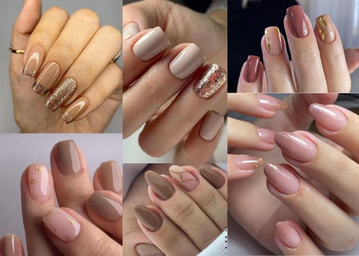 cores de unha em gel simples e elegantes