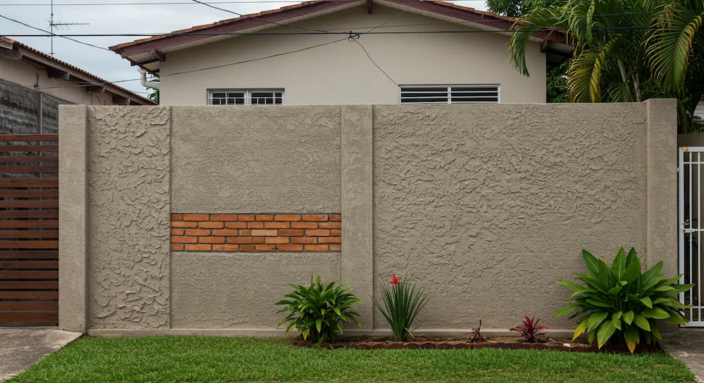 como fazer muro rápido e barato