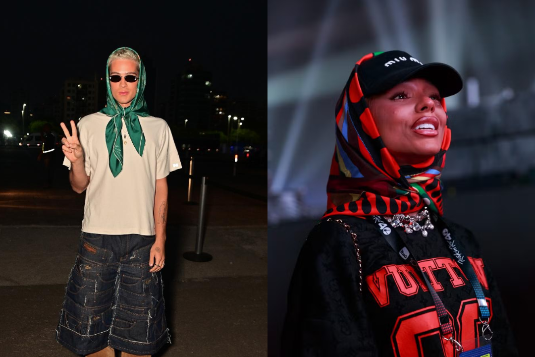 turbante com lenço