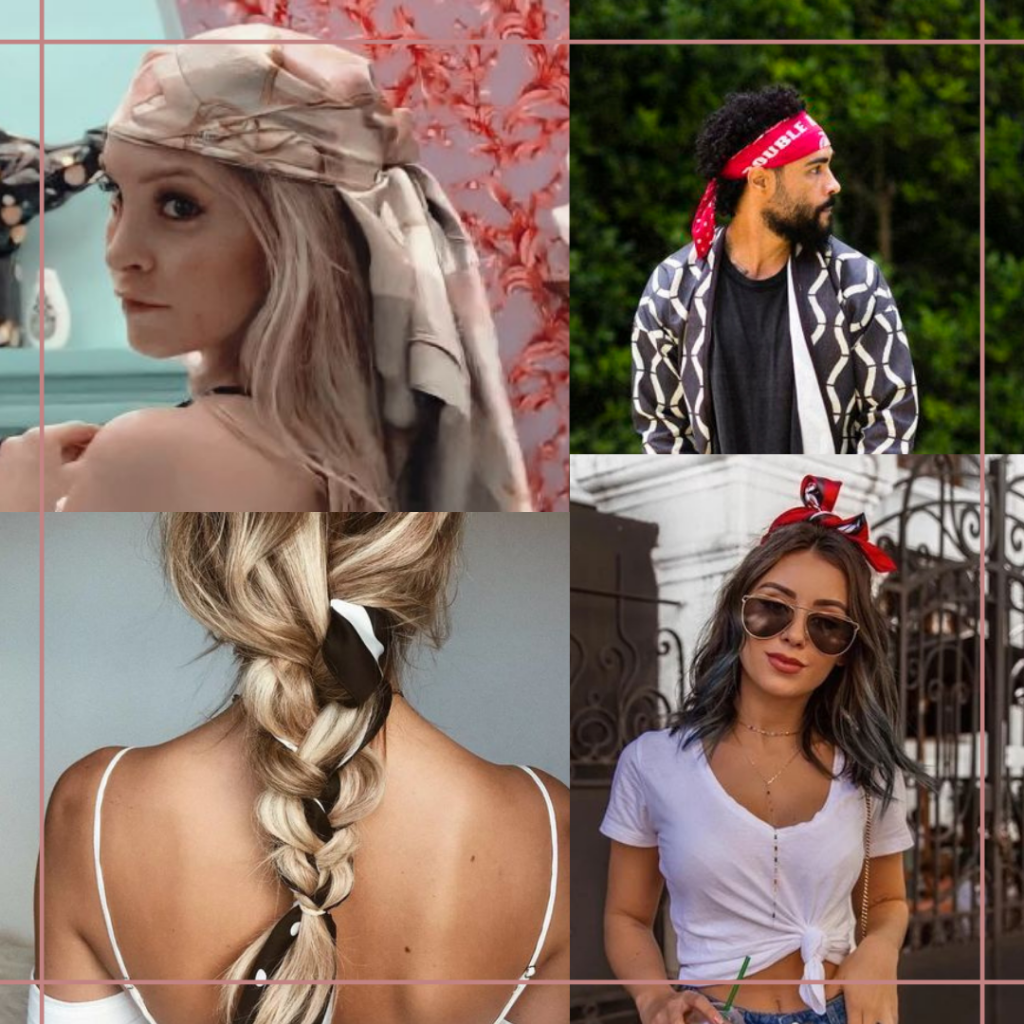 diy lenço cabelo