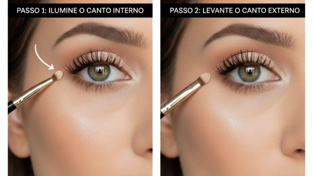 maquiagem sem brilho