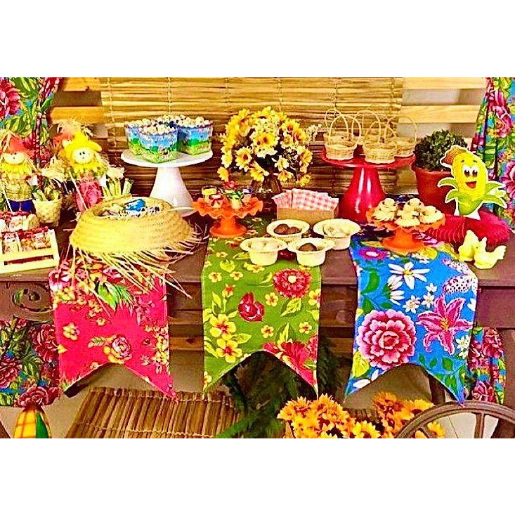 inspiração mesa junina