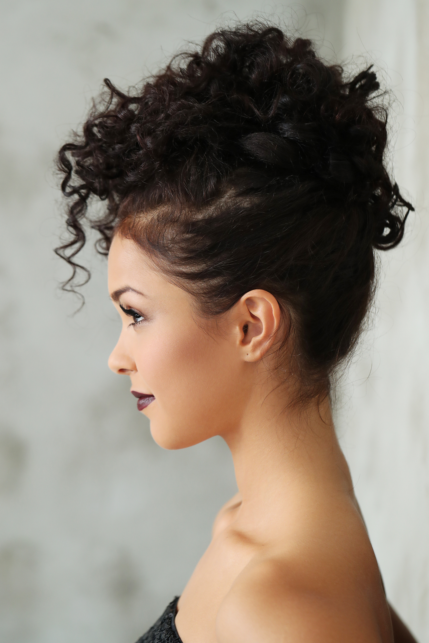 penteado semi preso cabelo cacheado festa