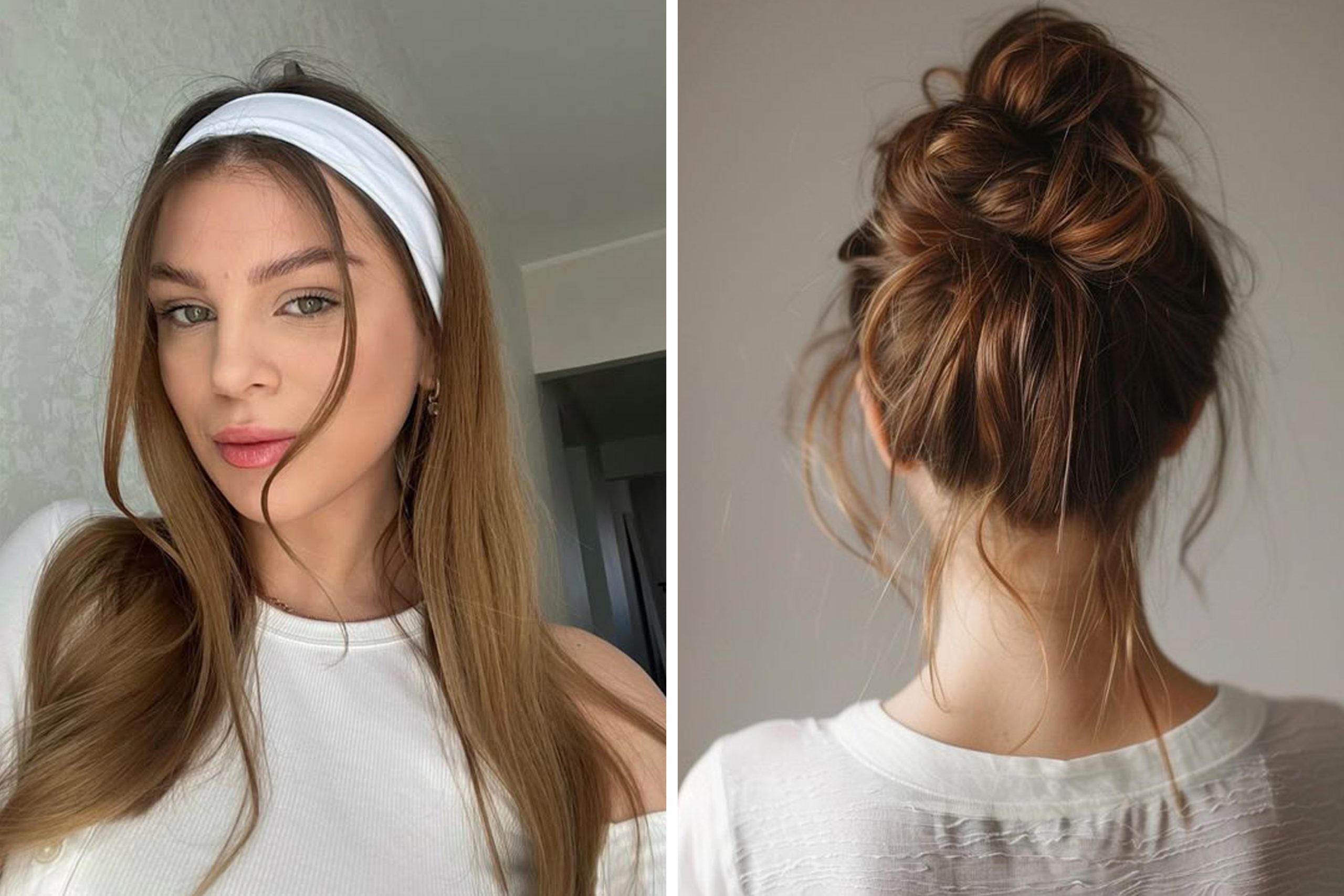penteado no cabelo médio
