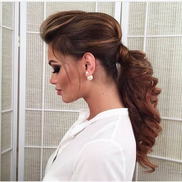 penteado no cabelo longo