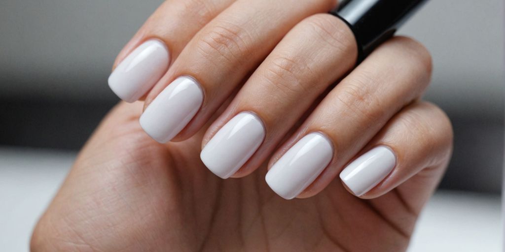 unhas brancas efeito natural