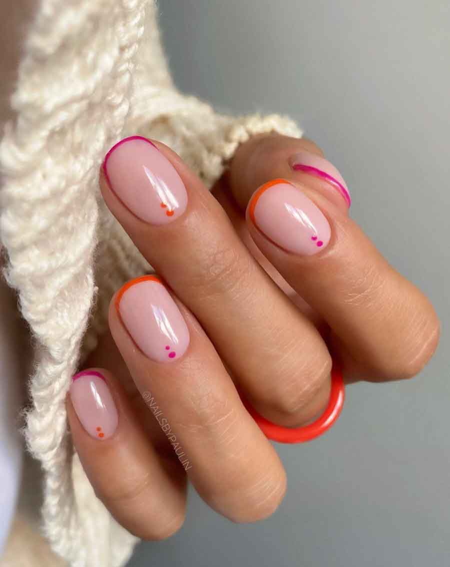unhas oval gel