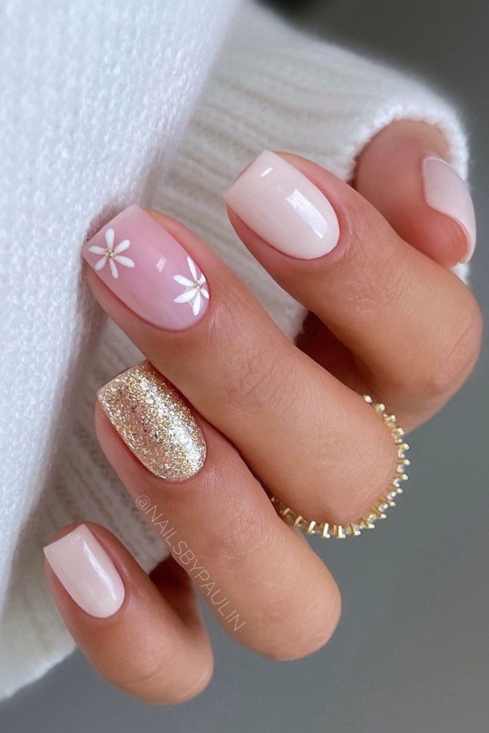 decoração unhas gel curtas